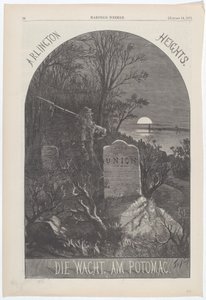 Arlington Heights. Die Wacht. Jsem Potomac. od Thomas Nast