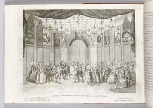 "Učiní tě cudným a čistým v rukou tvého manžela", ilustrace z "Figarova svatba" od Pierra Augustina Carona de Beaumarchais, 1784