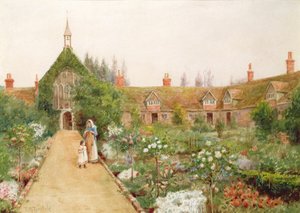 Venkovská zahrada v Bray, Berkshire od Thomas Nicholson Tyndale