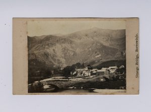 Grange Bridge, Borrowdale (černobílá fotografie) od Thomas Ogle