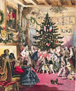 Obálka partitury „The Christmas Tree“, kterou napsal J.E. Carpenter s hudbou Henryho Farmera (barevné lito) (viz také 349724)