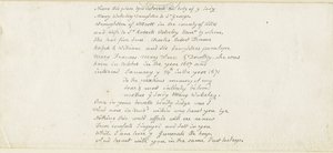 Colwich - nápis na památníku Wolseley: pero, nd [1839] (rukopis) od Thomas Peploe Wood