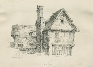 Eccleshall - Biana Hall: kresba perem a tuší, 1833 od Thomas Peploe Wood