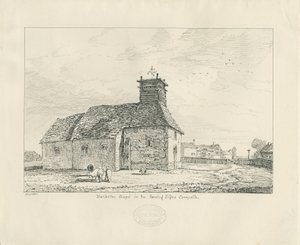 Harlaston Chapel: kresba perem od Thomas Peploe Wood