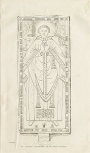 Haughton Church – Památník Nicholase Gravinera: kresba perem od Thomas Peploe Wood