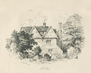High Offley - Park Hall: kresba perem a tuší (vinětace) od Thomas Peploe Wood