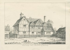 Newborough Hall: kresba perem, 1836 od Thomas Peploe Wood