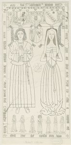 Penkridge Church – Hrob Richarda Littletona: kresba perem a tuší, nd [1842-1845] (kresba) od Thomas Peploe Wood