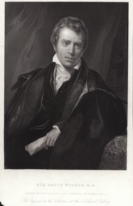 Sir David Wilkie , skotský malíř. Rytina Francis Holl od Thomas Phillips
