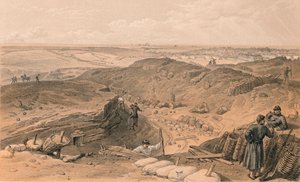 Ditch of the Malakoff, Battery Gervais, and Rear of Redan, 1856 od Thomas Picken