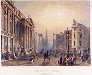 Exteriér Mansion House, Londýn, 1851