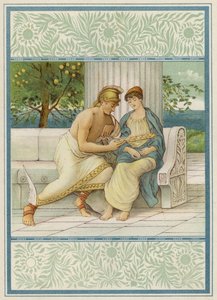 Perseus a Andromeda (barevné lito)