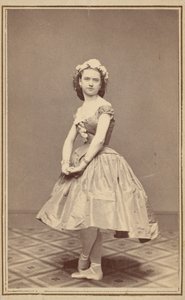 Portrét baletky,c. 1860 (foto) od Thomas Rice Burnham