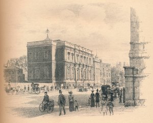 Exteriér hodovní síně, palác Whitehall, 1902 od Thomas Robert Way