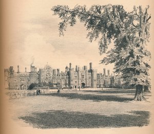 Západní fronta paláce Hampton Court, 1902