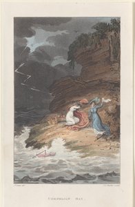 Cornelian Bay, z Poetical Sketches of Scarborough, 1813., 1813. Tvůrci: Thomas Rowlandson, Joseph Constantine Stadler, J. Bluck.