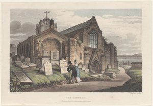 The Church, from Poetical Sketches of Scarborough, 1813., 1813. Tvůrci: Thomas Rowlandson, Joseph Constantine Stadler, J. Bluck.