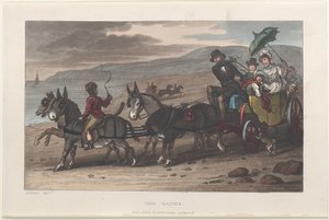 The Sands, from Poetical Sketches of Scarborough, 1813., 1813. Tvůrci: Thomas Rowlandson, Joseph Constantine Stadler, J. Bluck.
