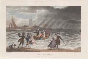 Wet Quakers, from Poetical Sketches of Scarborough, 1813., 1813. Tvůrci: Thomas Rowlandson, Joseph Constantine Stadler, J. Bluck.