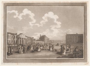 The Steine An Excursion to Brighthelmstone, 1. června 1790., 1. června 1790. Tvůrci: Thomas Rowlandson, Samuel Alken.