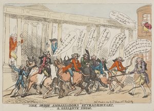 (The) Tato show irských mimořádných a galantních velvyslanců od Thomas Rowlandson