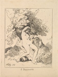 Bacchante, 1787. od Thomas Rowlandson