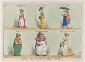 Bill of Fare for Bond Street Epicures!!, 25. října 1808, 25. října 1808. od Thomas Rowlandson