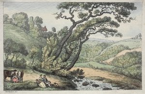 Pohled na Cornwall od Thomas Rowlandson