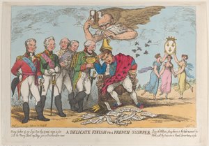 Jemný závěr francouzskému uzurpátorovi, 20. dubna 1814, 20. dubna 1814. od Thomas Rowlandson