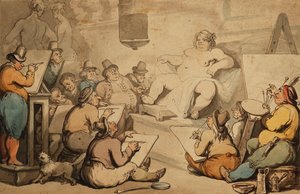 holandská akademie, od Thomas Rowlandson