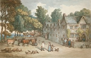 Farmhouse v Hengar, Cornwall, 1803 od Thomas Rowlandson