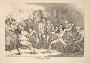 Šermířský zápas od Thomas Rowlandson