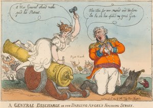„Všeobecné vybití nebo závěrečný zdvih Darling Angel“? od Thomas Rowlandson