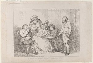 Žena v nejistotě, aneb zamítnutá kauce pro Žida od Thomas Rowlandson