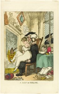 Muž cítění od Thomas Rowlandson