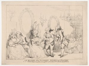 Moderátor představující partnera od Thomas Rowlandson