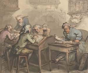 Obchodní kancelář od Thomas Rowlandson