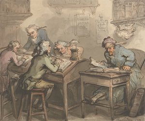 Obchodní kancelář od Thomas Rowlandson