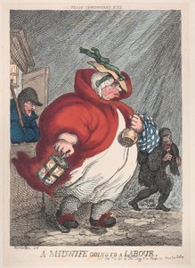 Porodní bába jde do práce, 12. února 1811, 12. února 1811. od Thomas Rowlandson