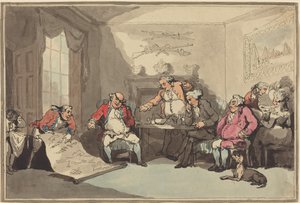 Schůze milice od Thomas Rowlandson