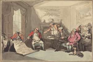 Setkání milice, pravděpodobně 1799. od Thomas Rowlandson