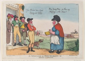 Chyba na Novém trhu aneb Sport a zbožnost, 5. října 1807, 5. října 1807. od Thomas Rowlandson