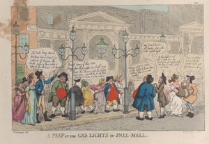 A Peep at the Gas Lights in Pall-Mall, 23. prosince 1809, 23. prosince 1809. od Thomas Rowlandson