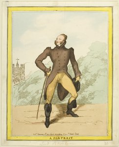 Portrét: Lord Petersham od Thomas Rowlandson