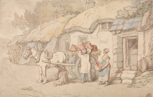 Hrnčíř, který odchází od Thomas Rowlandson