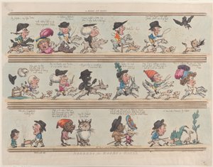 Hon na zakrslou kočku, Hranice místností a sálů, deska 9, 20. června 1799, 20. června 1799. od Thomas Rowlandson