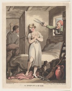 Snip in a Rage, 1. července 1802, 1. července 1802. od Thomas Rowlandson