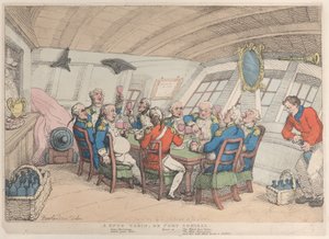 Útulná kajuta neboli přístavní admirál, 21. června 1808, 21. června 1808. od Thomas Rowlandson