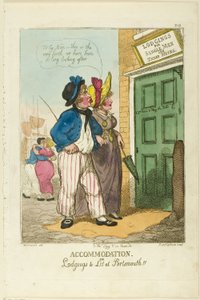 Ubytování nebo ubytování Let Portsmouth od Thomas Rowlandson