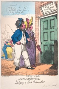 Ubytování nebo ubytování v Portsmouthu!!, 30. června 1808, 30. června 1808. od Thomas Rowlandson